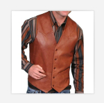 Meeste Kevad-S&uuml;gis PU Nahast Vest: Mootorratturite Punk Vest, L&auml;&auml;ne Kauboi Peo R&otilde;ivastus, Retro Suuruses Istuv Vest 4XL pruun