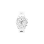 Swatch x Omega Bioceramic Moon Mission To Moonphase Snoopy Meeste Kellad Valge SO33W700 White Dial gray