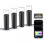 LED-tulekestad - Ksix - Komplekt 4 tk - V&auml;rvilised - IP65 - Wi-Fi &uuml;henduvus