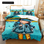 Santoro Gorjuss Tekikottide Komplekt T&auml;is Suurus Queen King Suurus Anime T&uuml;druk 3D Prindiga Voodipesu 70x133cm 2pcs blue