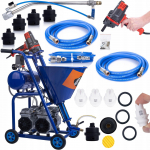 Rosfix Krohvipump Blue Dragon BD57 &ndash; Tootlikkus 25L/Min 5700W 22MPA | &Otilde;hufilter | 3 Otsiku Komplekt (#30/#40/#50)