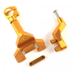 REALZION CNC mootorratta roolimise stabilisaatori siibri tugi kinnituskomplekt YAMAHA YZF R3 R25 YZFR3 YZFR25 2014 - 2017 jaoks Gold kuld