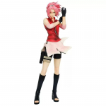 35cm/13.78in Anime NARUTO Kuju Haruno Sakura Tegevuskujud PVC Kuju Laua Kaunistus Komplekt Kuju M&auml;nguasjad Kingitused must