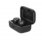 Sennheiser MOMENTUM True Wireless 4 Nutikad Juhtmevabad Bluetooth-k&otilde;rvaklapid, Selge M&uuml;rasummutus, Mugavad, 30 Tundi Aku, Adaptiivne LE, Must Grafeet, K&otilde;rvaklapid, 5.4, Heli,