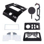 Land Rover Defender 2007-2016 jaoks 9-tollise topelt-DIN-stereo jaoks Armatuurlaua paneeli komplekt Autoraadio paneeli katteplaat Konsooli raam must