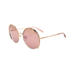 Swarovski V&auml;rske ja Elegantne Seeria Minimalistlik Poolraam Alumiinium Ringid P&auml;ikeseprillid Naiste p&auml;ikeseprillid SK0280-H-33U 56,Rose Gold