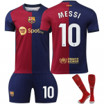 Barcelona Messi Laste Jalgpallis&auml;rk YSHT Pol&uuml;ester 120-130cm Sinine 110-120 CM sinine