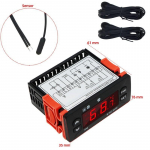 ETC-974 220V NTC-andur Digitaalne temperatuuriregulaator Mikroarvuti Termostaadid K&uuml;lmutusalarm Sulatusseade