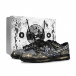 Nike Dunk Monster Lab, Dawn Libisemisvastased Kulumiskindlad Madalad Rula Kingad Unisex Must Valge Kuld IO7606-010(Team445-) 42