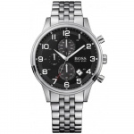 Hugo Boss 1512446 Aeroliner Chrono Must sihver Meeste k&auml;ekell 44mm must