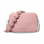 MICHAEL KORS Bryant lilleline &otilde;larihma disain pol&uuml;uretaan ja pol&uuml;esterkiud kaamerakott crossbody kott keskmine naiste suitsupink roosa
