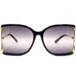 Gucci Bambuseseeria Ruudukujulised P&auml;ikeseprillid Naiste p&auml;ikeseprillid GG0592SK-001 Dust Bag+Eyeglass Case (Random Color)