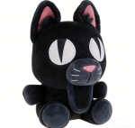 Uus 99 &Ouml;&ouml;d Metsas Must Kass Hirv Nahkhiir &Ouml;&ouml;kull 99nights Palusnukk Armas Anime Lisatarvik M&auml;nguasi S&uuml;nnip&auml;evakingitus 25cm black
