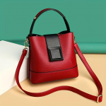 V&auml;ike elegantne &uuml;hev&auml;rviline &auml;mbrikott reguleeritava &otilde;larihmaga, mitmek&uuml;lgne crossbody k&auml;ekott naistele, kerge, lukuga punane