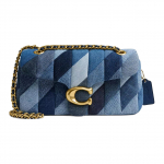 Coach Tabby 26 Patchwork Quilditud Denim &Otilde;lakott Keskmine Naiste &otilde;lakott Messing Sinine CAM91-B4EI Basic Set (Bag+Dust Bag)