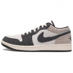 Air Jordan 1 Low SE 'Sail Deep Pewter Elephant Print' Meeste IU2268-100 EU 47.5