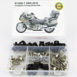 BMW K1200LT 2005 2006 2007 2008 2009 2010 jaoks T&auml;ielik K&uuml;ljekate T&auml;ielik Voolunduskate Poldikomplekt Kruvid Terasmutrid K&uuml;ljekatte Klambrid h&otilde;be