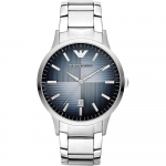 Emporio Armani AR11182 Kvarts Sinise sihverplaadiga Meeste k&auml;ekell 43mm h&otilde;be