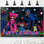 Kuum m&auml;ng-P&Poppy-Playtimes Taust Laste S&uuml;nnip&auml;evakaunistused Peotarbed Beebipidu B&auml;nner &Otilde;udusfestivali Kaunistused Rekvisiidid Kingitus 180x120cm
