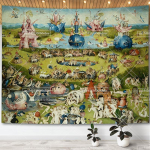Hieronymus Bosch Maaiste Naudingute Aed Vaip Seinakunst Dekoor Maalid Retro Vaibad Esteetiline Toa Kaunistus Plakatid 150X200CM