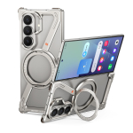 Oatsbasf Z Kogu Samsung Galaxy Z Fold 7 jaoks Kaitseraua Kogu 360&deg; P&ouml;&ouml;rleva Magnetilise Metallist Jalatugiga, Raamita Minimalistlik Kate Galaxy Z Fold7 gray