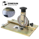 ZONESUN Manuaalne metalli tembeldamis-m&auml;rgistusmasin S&uuml;vistus-reljeefmasin Koeraketta metallplaadi tembeldaja-reljeefija 6mm t&auml;hetr&uuml;kk Custom size
