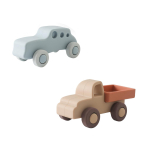 Beebi silikoonist autolelud Montessori beebiasjad Silikoonist beebihammastusm&auml;nguasi Auto 0-12 kuud Vasts&uuml;ndinu haridusm&auml;nguasi Silikoonklotsid