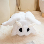 Valge Suure Silmaga Liblika Pehmem&auml;nguasi Armas Kohev Loom Pehme Sametiste Tiibadega Putukas Pehmem&auml;nguasi S&uuml;nnip&auml;eva J&otilde;ulukingitus Putukahuvilistele 18cm white