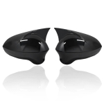 Seat Ibiza Mk4 6J tagapeegli kaanele Bright Piano Black View Case Protector Cap 2009 2017 ABS Plastic 2 tk FR Bat Style black