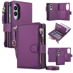 Ristkeha Kaardipesa Rahakott Klapp Nahast Kest Samsung Galaxy Z Fold8 Fold 8 jaoks Lai P&otilde;rutuskindel Magsafe'i jaoks Raamatualus Katte Galaxy Z Fold 8 lilla