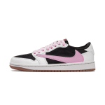 Travis Scott x Jordan Air Jordan 1 Mitmek&uuml;lgne pehmendus Libisemisvastane Hingav Madalad Vintage Korvpallijalatsid DZ4137-700(Meeskond-) 44 white
