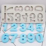 Number 0-9 Silikoonvorm Fondant koogikaunistamise t&ouml;&ouml;riistad K&uuml;psetuskaunistus DIY &scaron;okolaadivorm 1pc