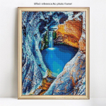 Teemantmaal T&auml;is &uuml;mmargune Teemantmosaiik Teemanttikandid T&auml;isekraanpilt 20X30CM