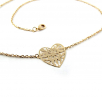 Les Tr&eacute;sors De Lily [L0483] - Collier Plaqu&eacute;-Or 'Love' kuld