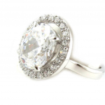 Bague Argent 'Scarlett' blanc 60 valge