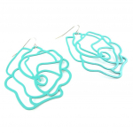 Les Tr&eacute;sors De Lily [M4126] - t&uuml;rkiissinised  Rosa Romantica  k&otilde;rvar&otilde;ngad - 5x4 cm t&uuml;rkiissinine