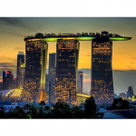 5D Teemantmaal Maastik Singapuri Ehitus Ristpistes Teemantmosaiik Teemanttikandid 20X30CM