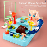 Kassi ja Hiire Seiklused Elektriline Raudteeauto M&auml;nguasi Lift Laste &Otilde;ppem&auml;nguasi