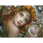 Teemanttikandid 5D teemantmaal Merineitsi portree 3D ristpistes 20X30CM