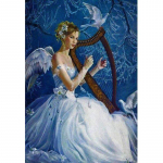 teemantmaal Full Drill Angel Performance with Tools 5d isetehtud teemanttikandid 20X30CM