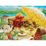 5D maastik Teemantmaal T&auml;is&uuml;mmargune maastik DIY Teemanttikandid Piknik Ristpiste 20X30CM