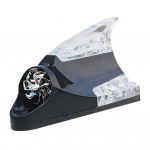 Car Top Shark Uime Auto Auto Styling Tuuleenergia Kujuline LED Hoiatus Vilkuv must