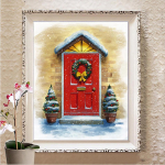 5D teemantmaal T&auml;isruudukujuline j&otilde;uluristpistega komplektid Teemanttikandid mosaiikkividest pilt Uus saabumine Full Round 20X30CM