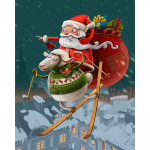 T&auml;is&uuml;mmargune teemantmaal, maastik 5D DIY teemanttikandid mosaiikristpistes k&auml;sitsi valmistatud kivist kunst 15x20CM