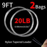 Bimoo 2 Bags 9FT 12LB 15LB 20LB kitsenev k&auml;rbsep&uuml;&uuml;gi juhtotsad, suured nailonist monofilament lend&otilde;nge n&ouml;&ouml;r 12
