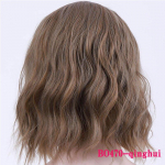 L&uuml;hikeste lokkis juustega peoparukas Halloweeni parukas Tudengiparukas Cosplay parukas S&uuml;nteetiline parukas LUPU 35CM