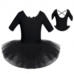 T&uuml;drukute l&uuml;hikeste varrukatega detailid Ballet Tutu Trikoo seelik V&otilde;imlemine Tantsuriietus Riided 5-6 Years must