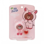 Line Friends Air Fresh Piggy Brown Clip-t&uuml;&uuml;pi &otilde;huv&auml;rskendaja one
