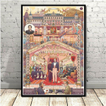 Teemantmaalid The Grand Budapest Hotel Teemantmosaiik Craft Teemanttikandid Full Round 20X30CM