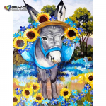 5D DIY Teemantmaal Loom Laps T&auml;istikandid Portree Rhinestones Pildid Mosaiik Koera kodukaunistus Full Round 20X30CM